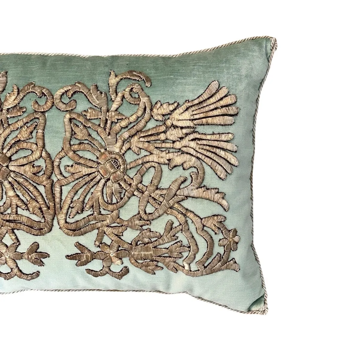 RESERVED: Antique Ottoman Empire Raised Metallic Embroidery (#E060123 | 14 x 20")