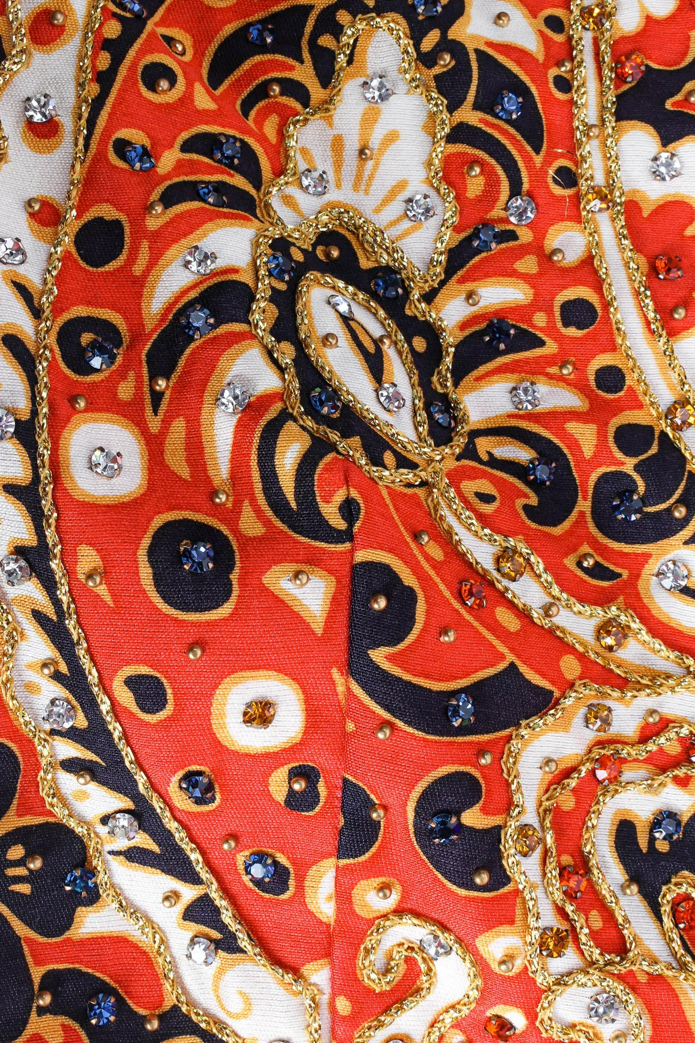 Rhinestone Paisley Gown