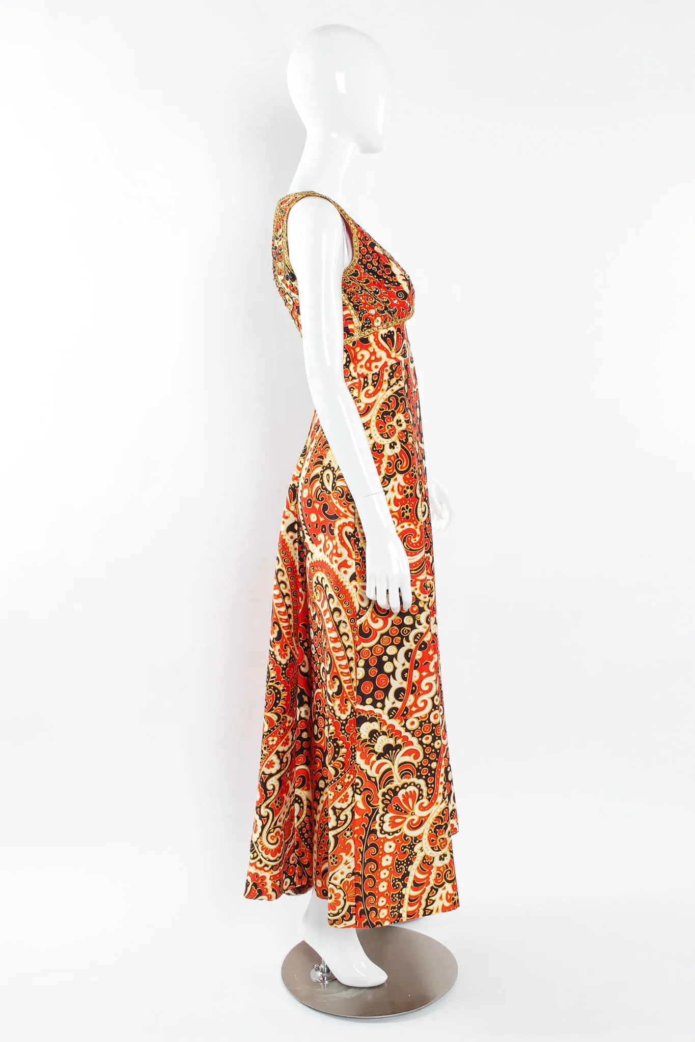 Rhinestone Paisley Gown