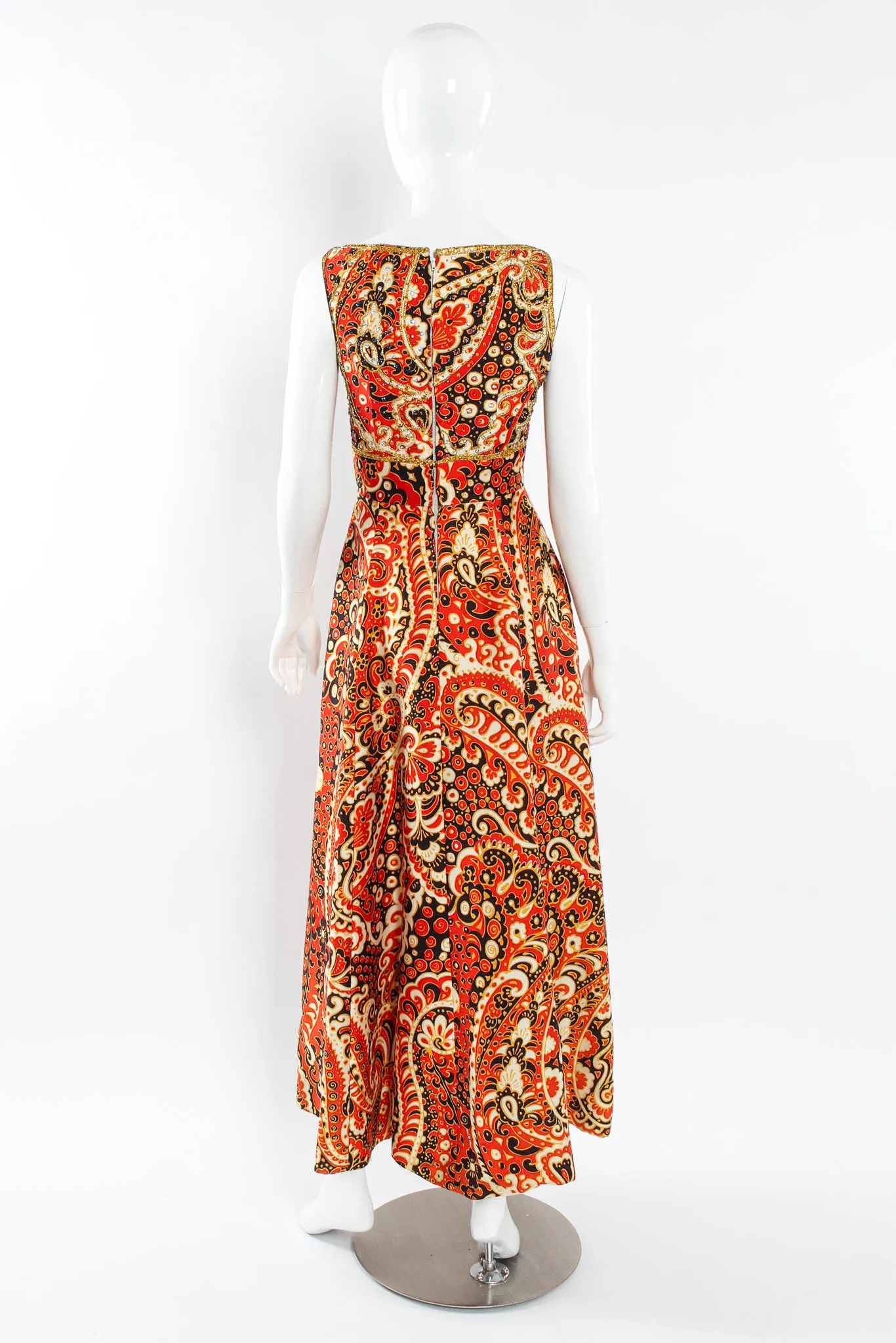 Rhinestone Paisley Gown
