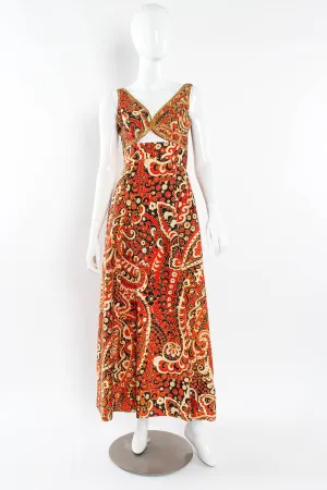 Rhinestone Paisley Gown