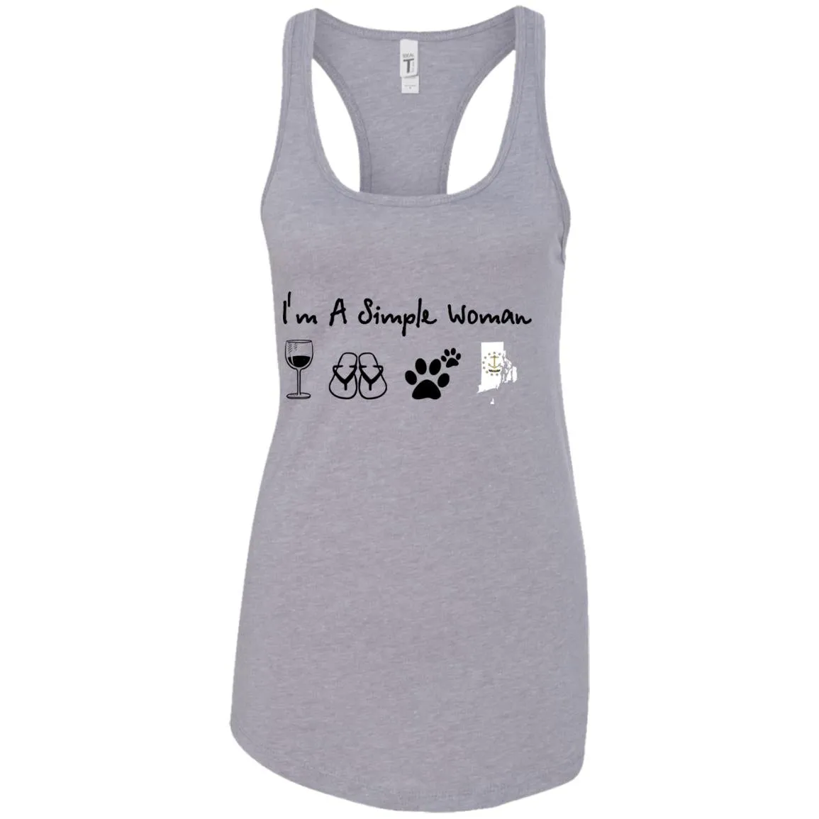 Rhode Island I'm Just A Simple Woman Hoodie