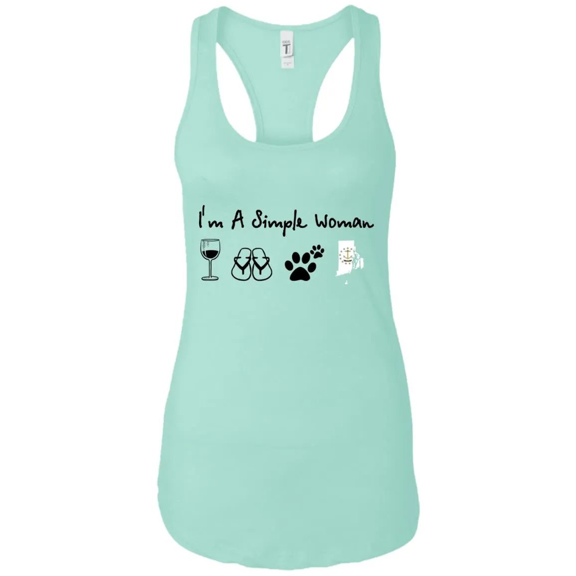 Rhode Island I'm Just A Simple Woman Hoodie