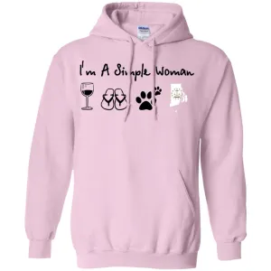 Rhode Island I'm Just A Simple Woman Hoodie