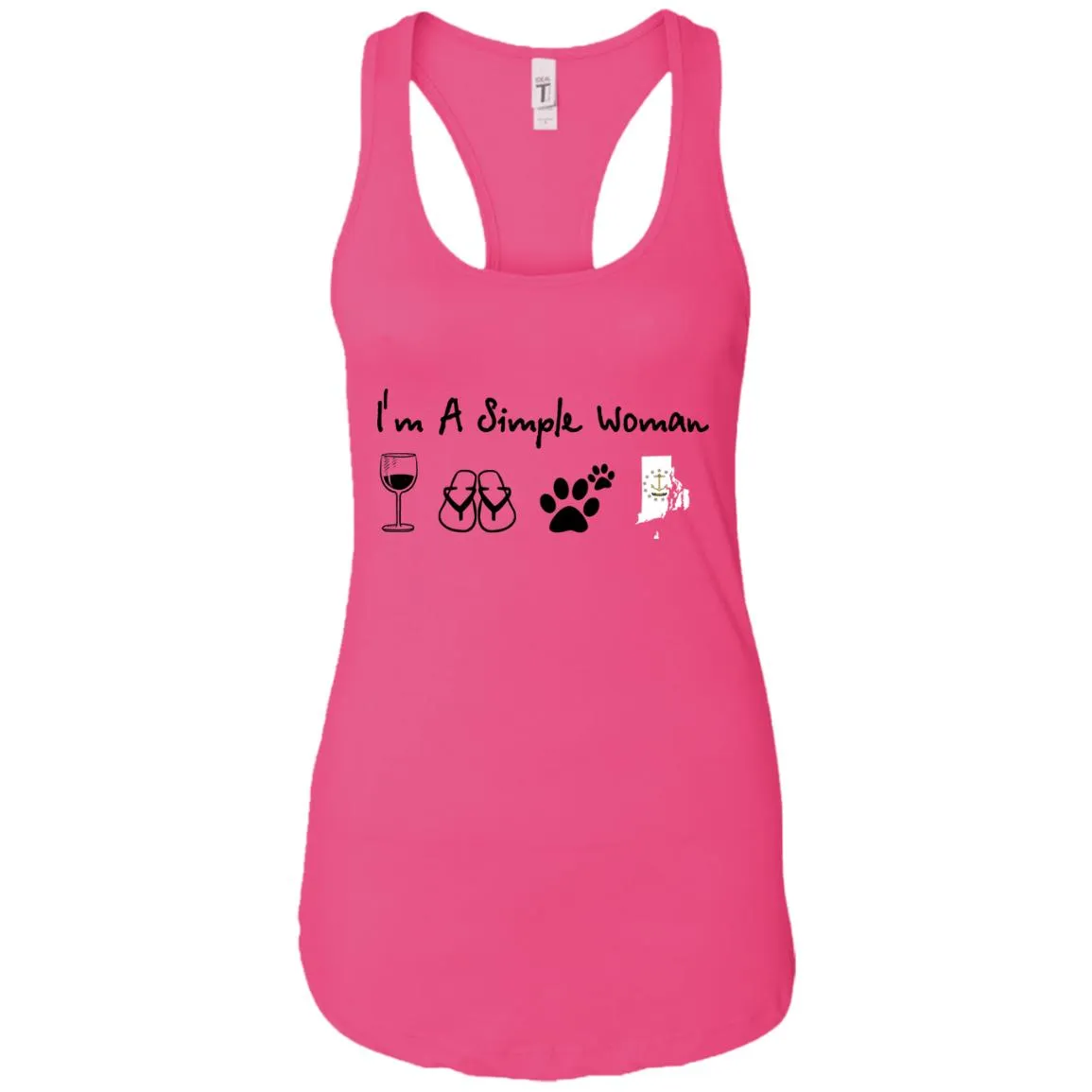 Rhode Island I'm Just A Simple Woman Hoodie