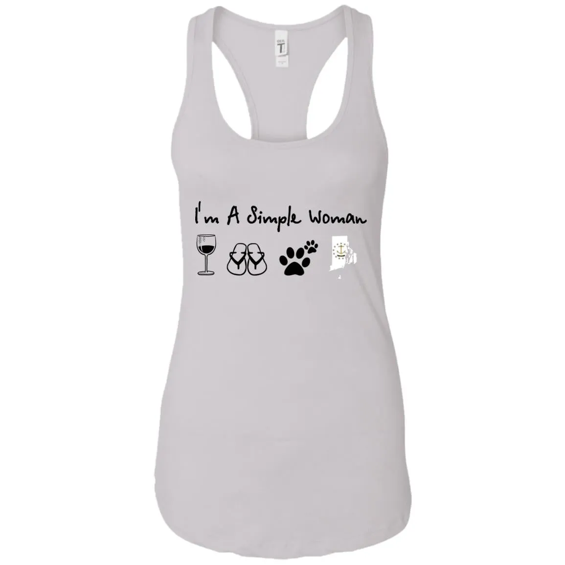 Rhode Island I'm Just A Simple Woman Hoodie