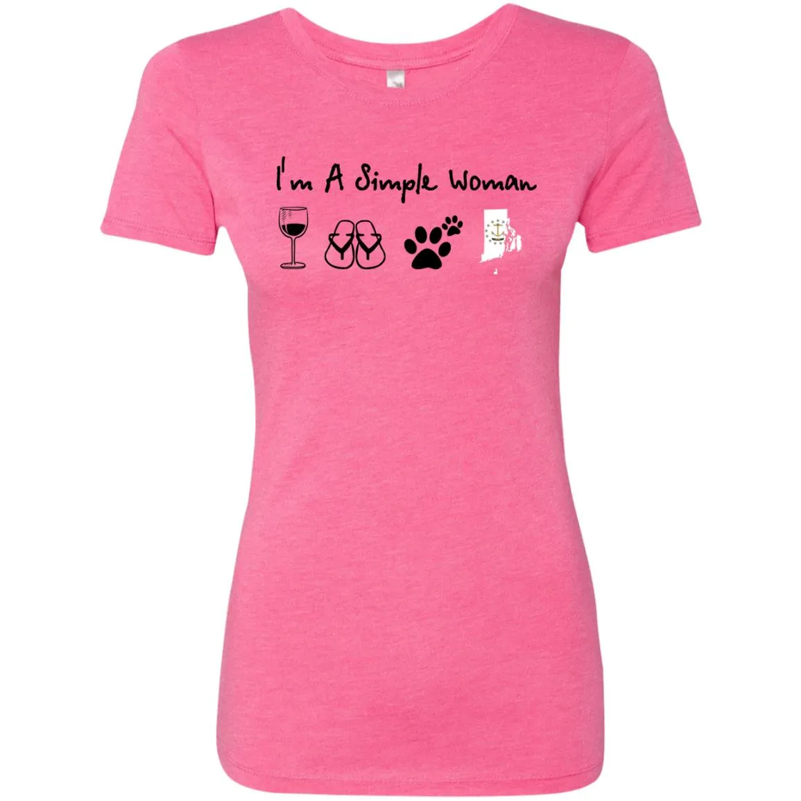 Rhode Island I'm Just A Simple Woman Hoodie