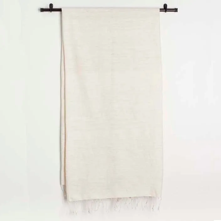 Riviera Collection Cotton Bath Towel Ribbed Accents 38 x 72 inches