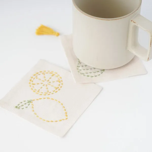 Sashiko Coaster Kit - Coffee Break