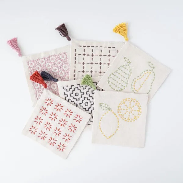 Sashiko Coaster Kit - Coffee Break