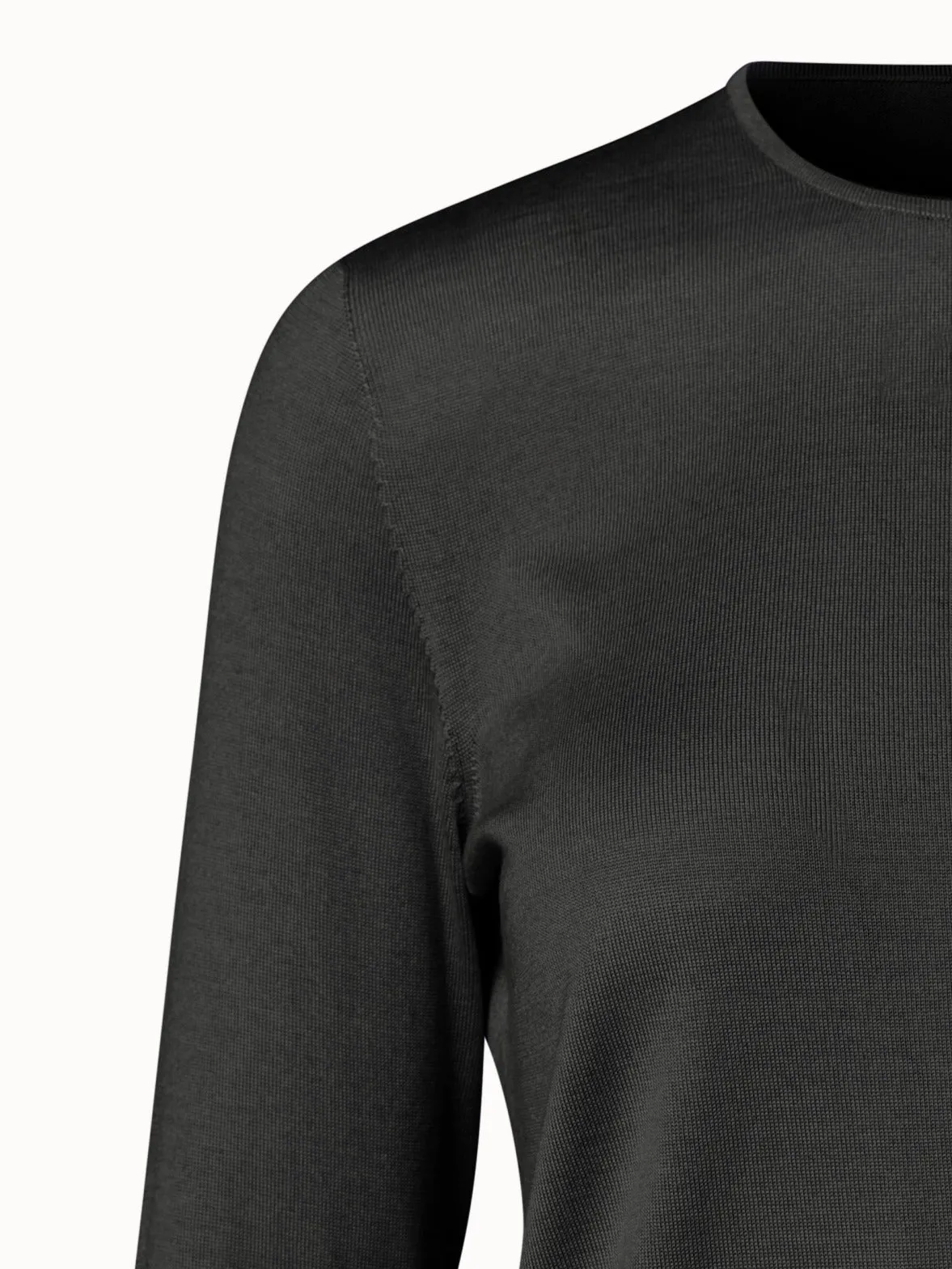 Seamless Cashmere Silk Knit Pullover