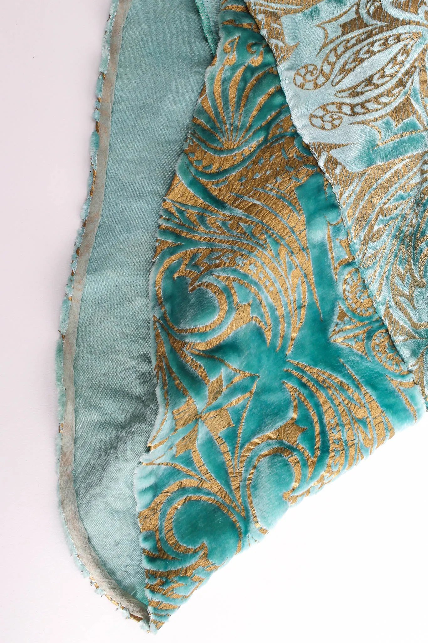 Silk Velvet Pleated Drape Dress