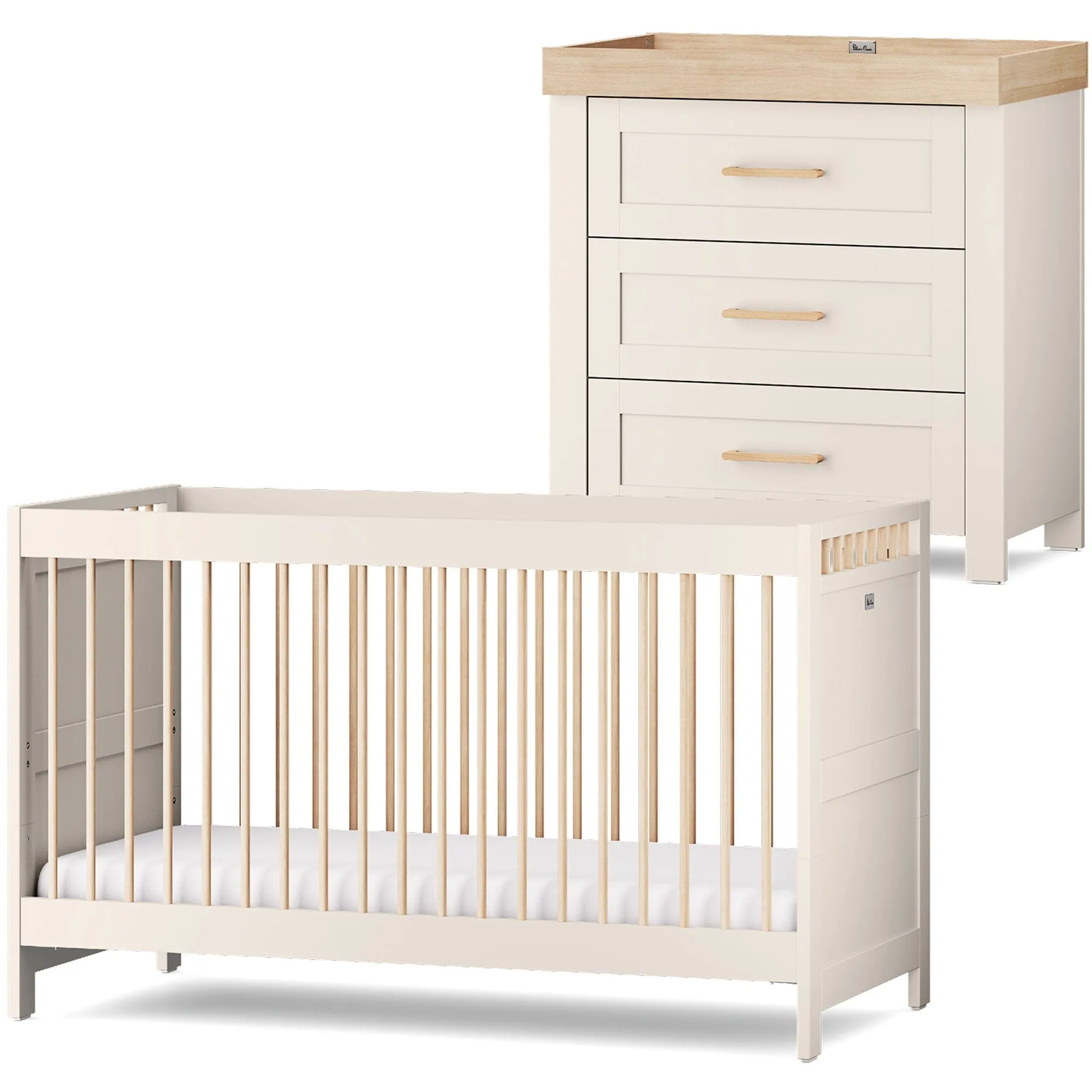 Silver Cross Seville 2 Piece Dresser Room Set in Cashmere Oak
