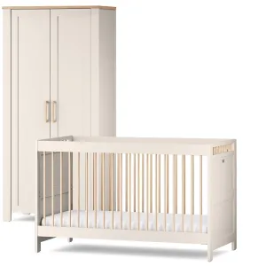 Silver Cross Seville 2 Piece Wardrobe Room Set in Cashmere Oak