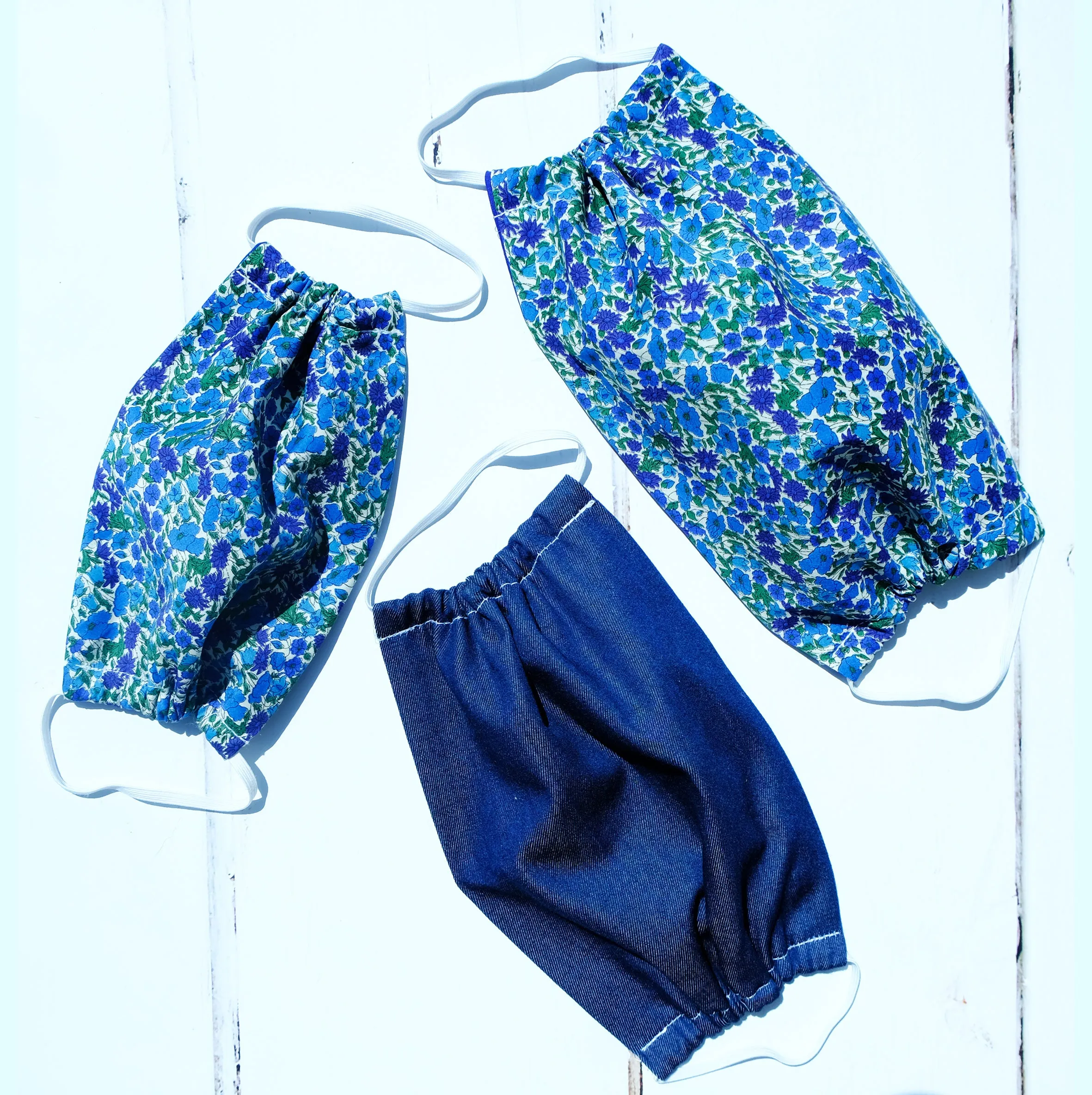 Simple face mask in pure cotton Liberty Print 3 sizes child to adult