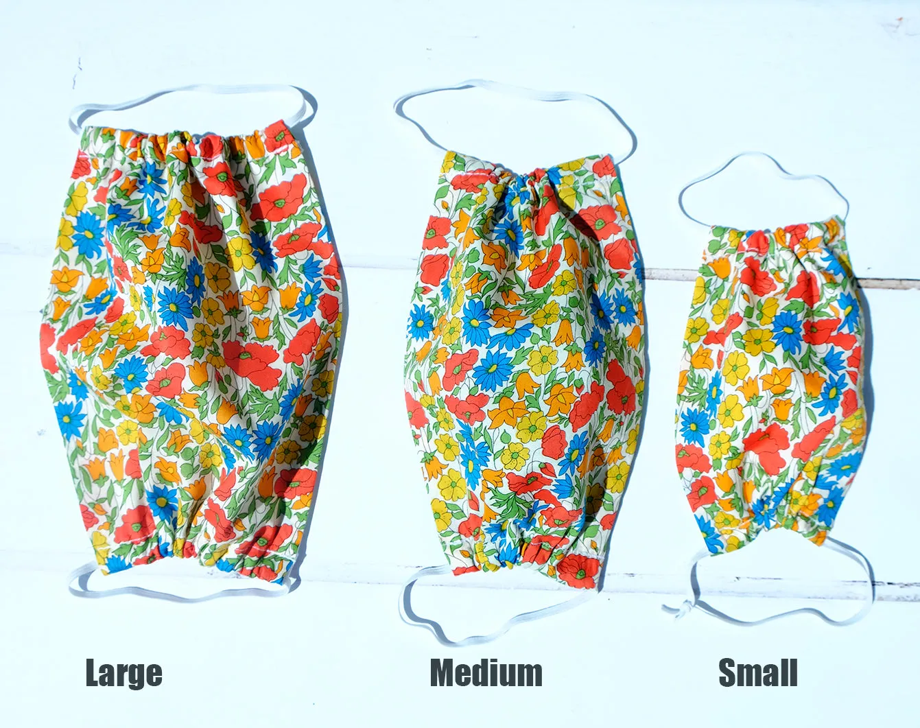 Simple face mask in pure cotton Liberty Print 3 sizes child to adult