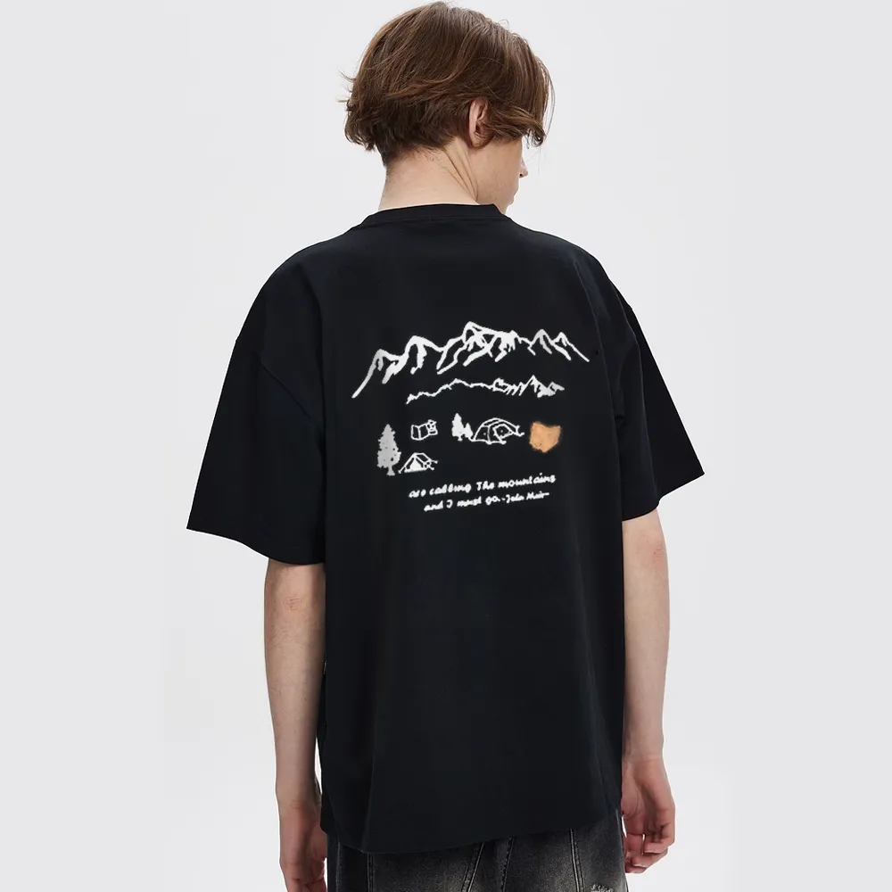 Simple Mountain Camping T-Shirt