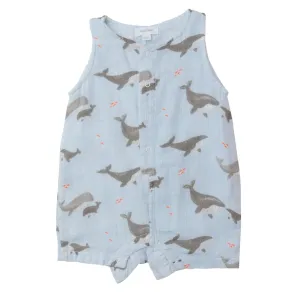 Sleeveless Muslin Shortie Romper