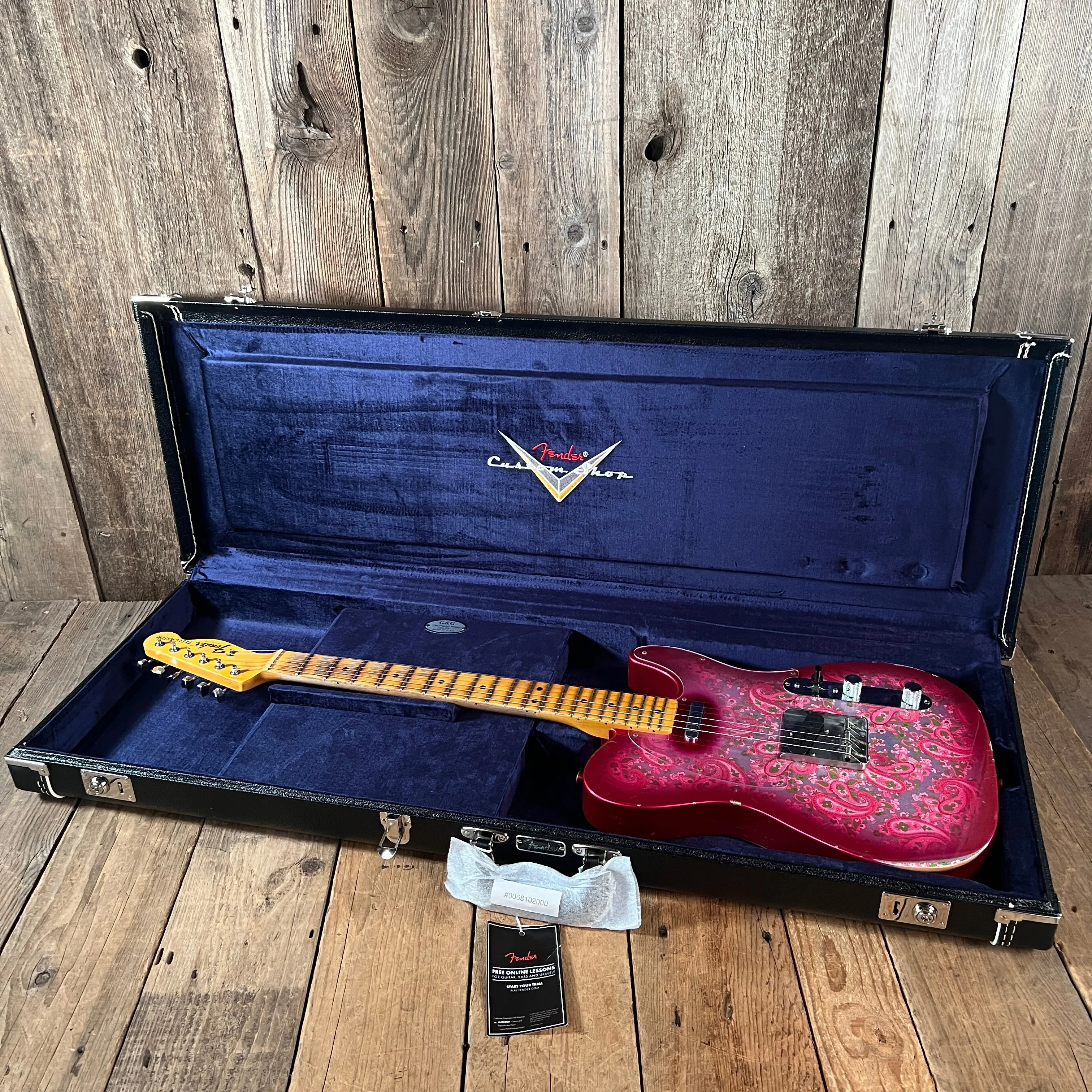 SOLD - Fender LTD '68 Pink Paisley Tele Limited Edition Custom Shop Relic 2023