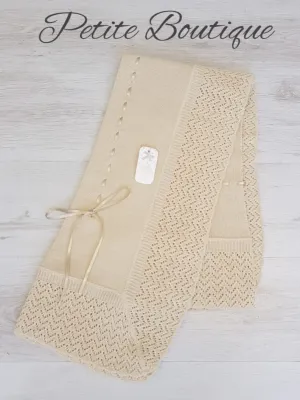 Spanish camel ribbon shawl