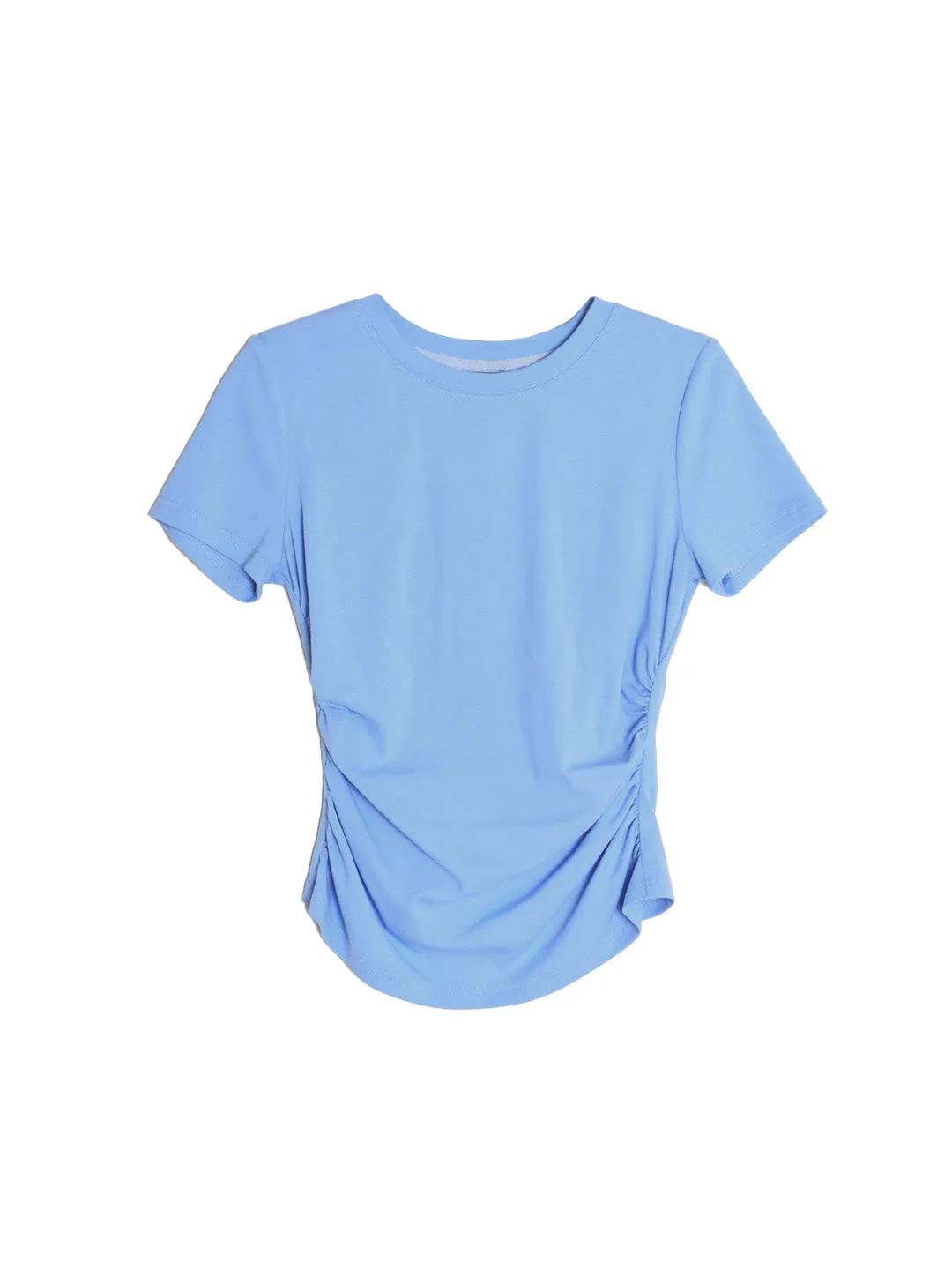 Stella Round Neck Cotton T-shirt - Gray