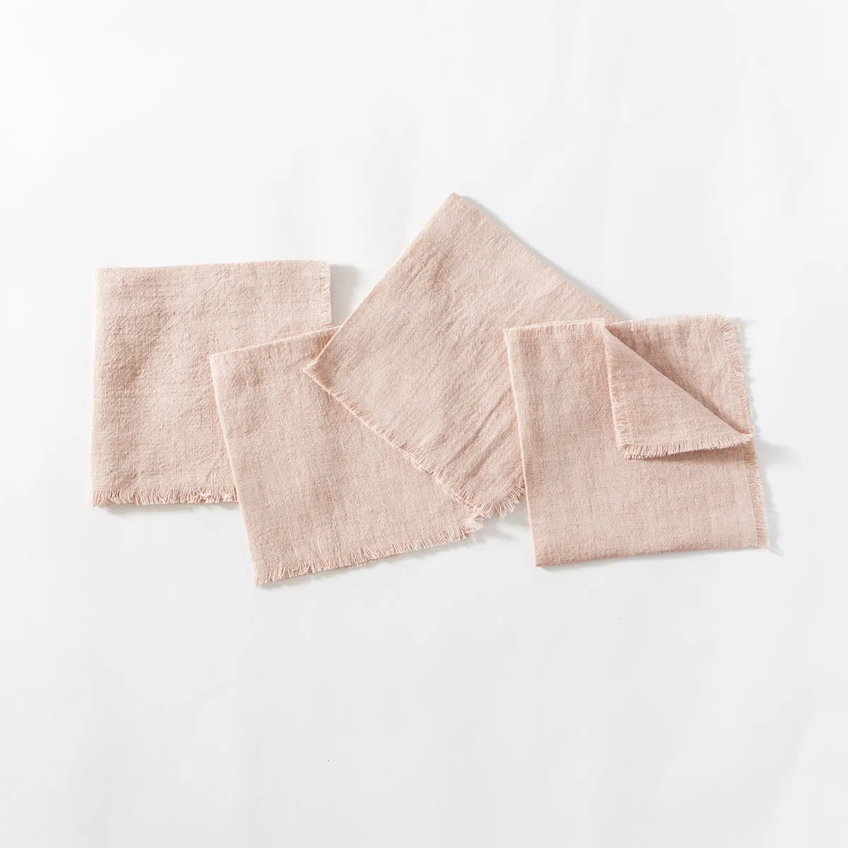 Stone Washed Linen Cocktail Napkins