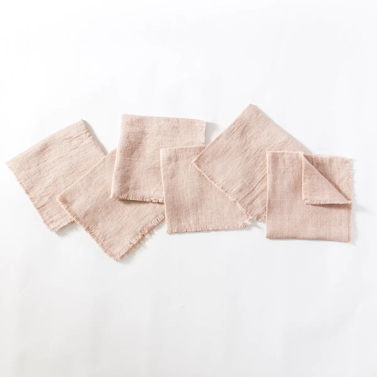Stone Washed Linen Cocktail Napkins