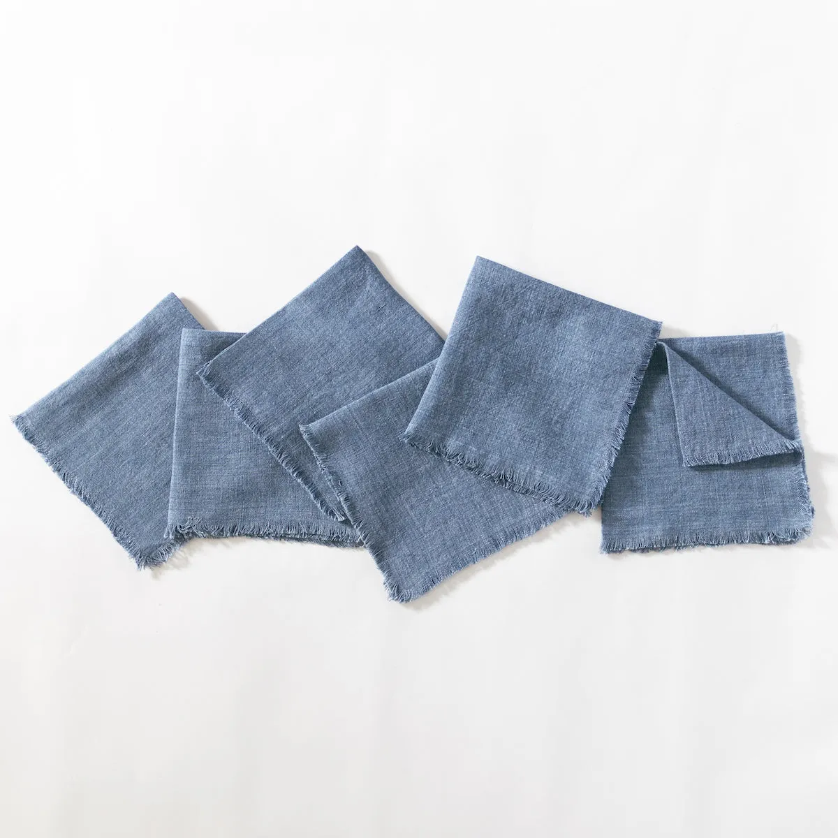 Stone Washed Linen Cocktail Napkins