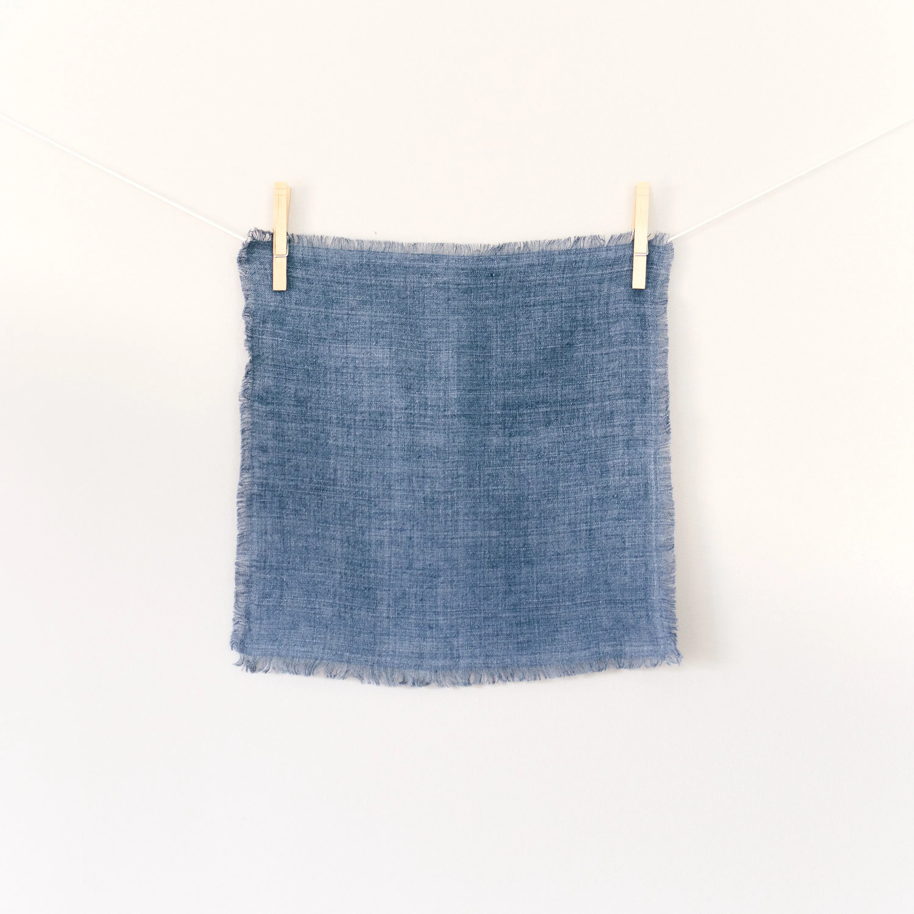 Stone Washed Linen Cocktail Napkins