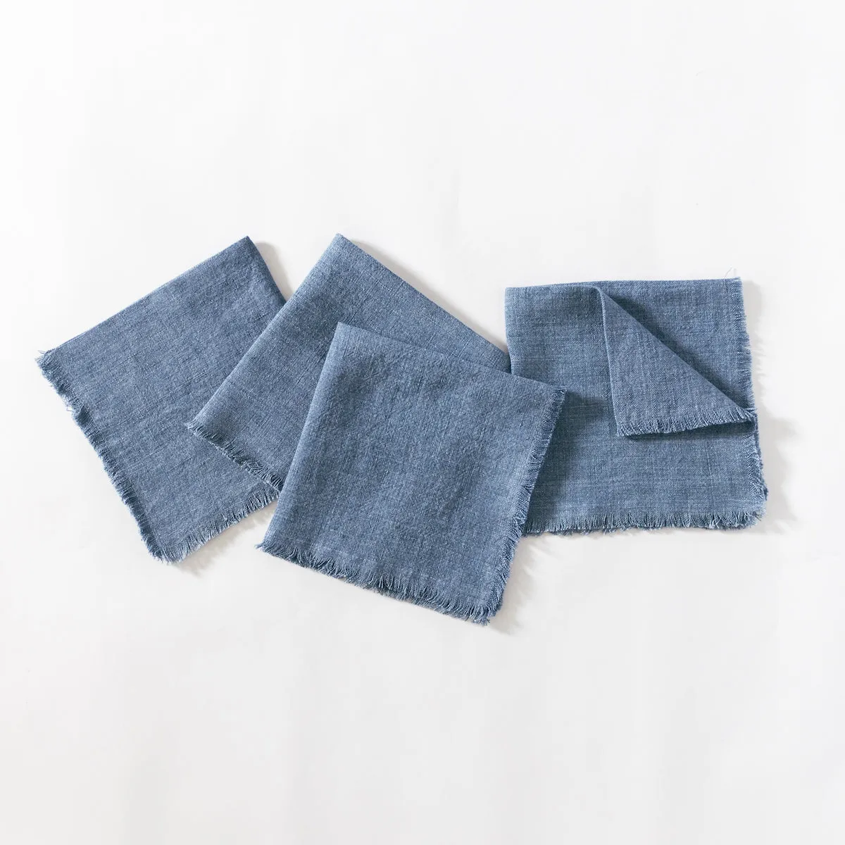 Stone Washed Linen Cocktail Napkins