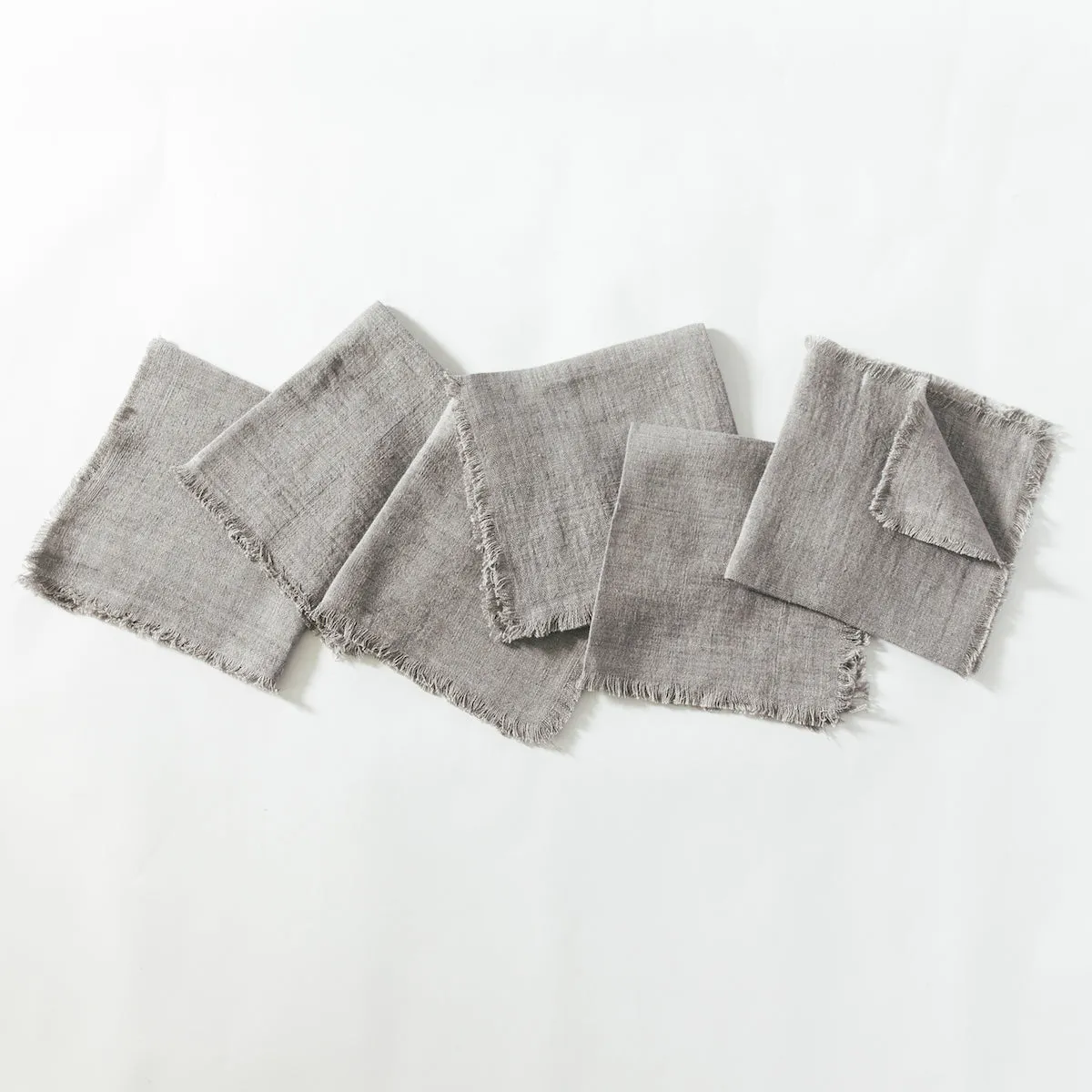 Stone Washed Linen Cocktail Napkins