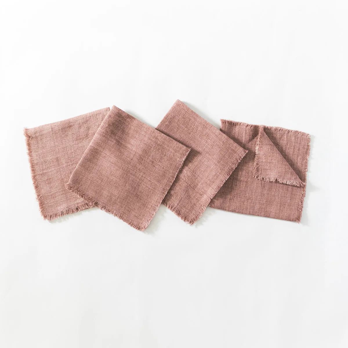 Stone Washed Linen Cocktail Napkins