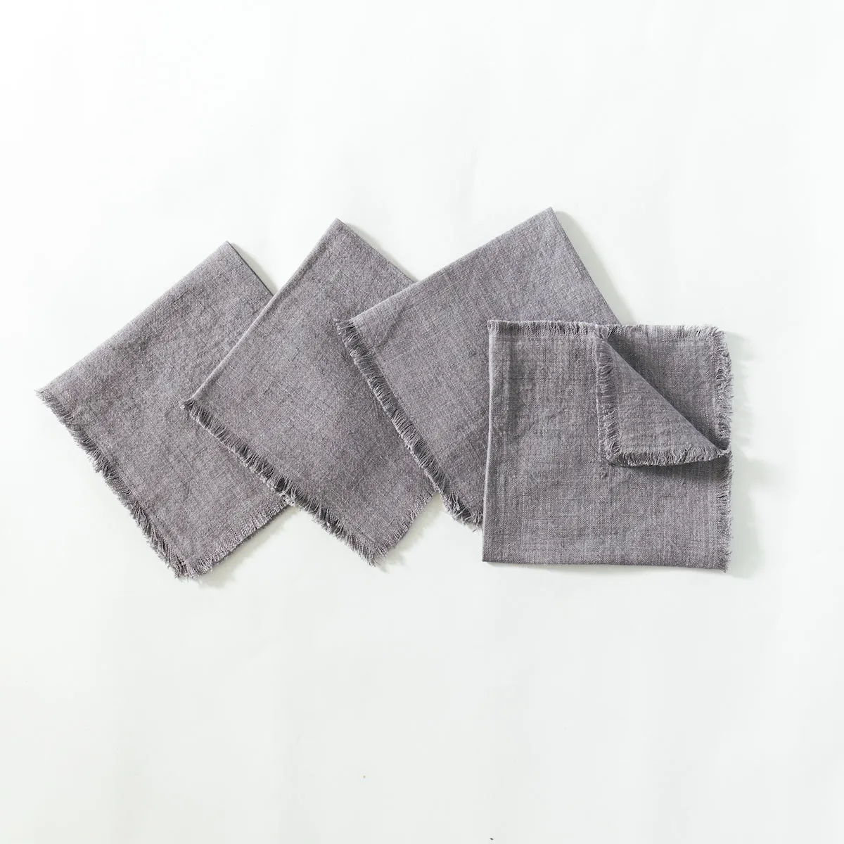 Stone Washed Linen Cocktail Napkins