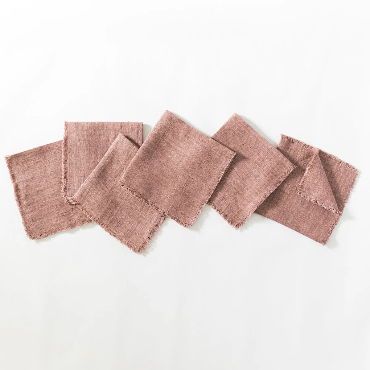 Stone Washed Linen Cocktail Napkins