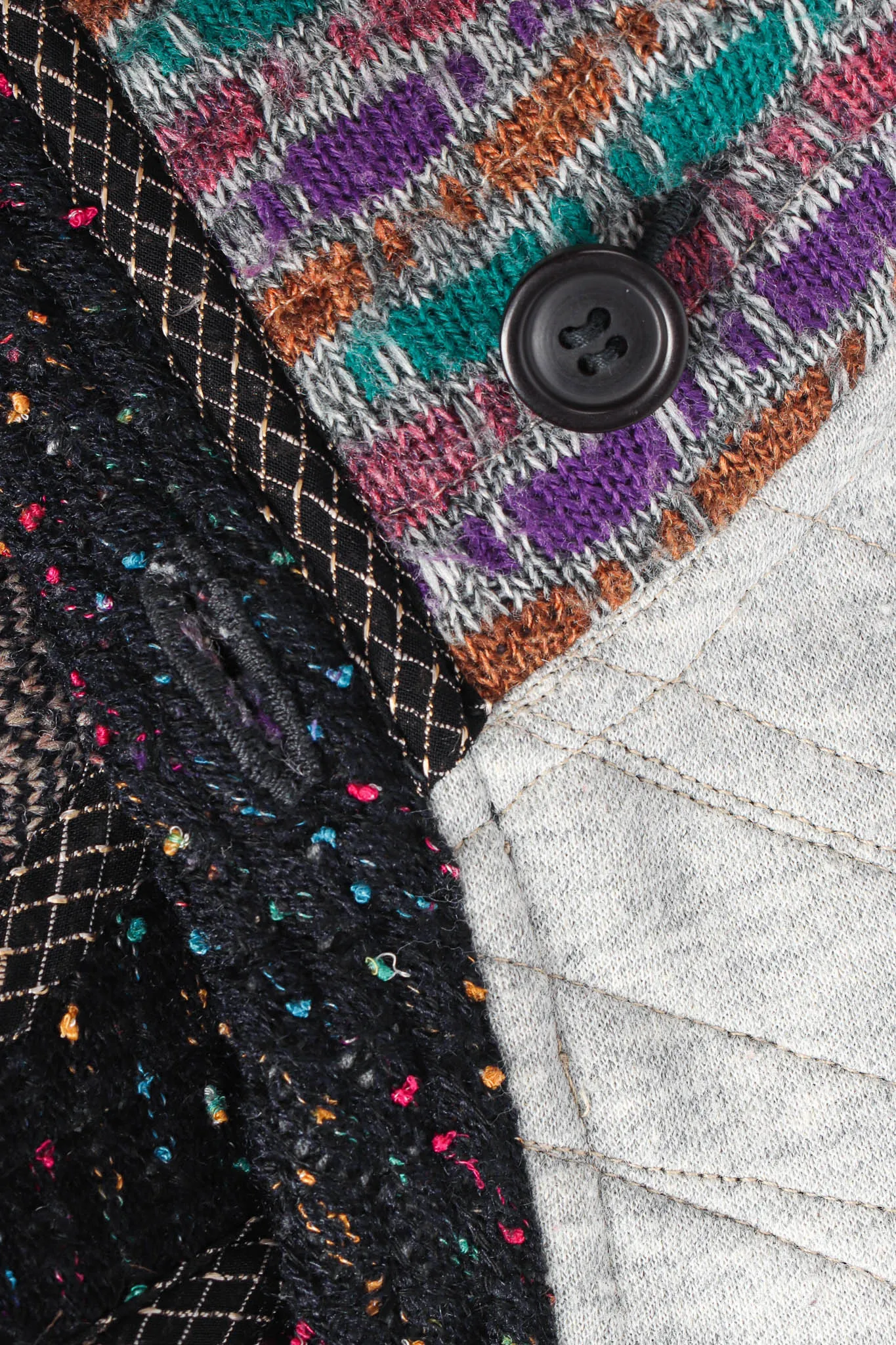 Stripe Patchwork Print Duster
