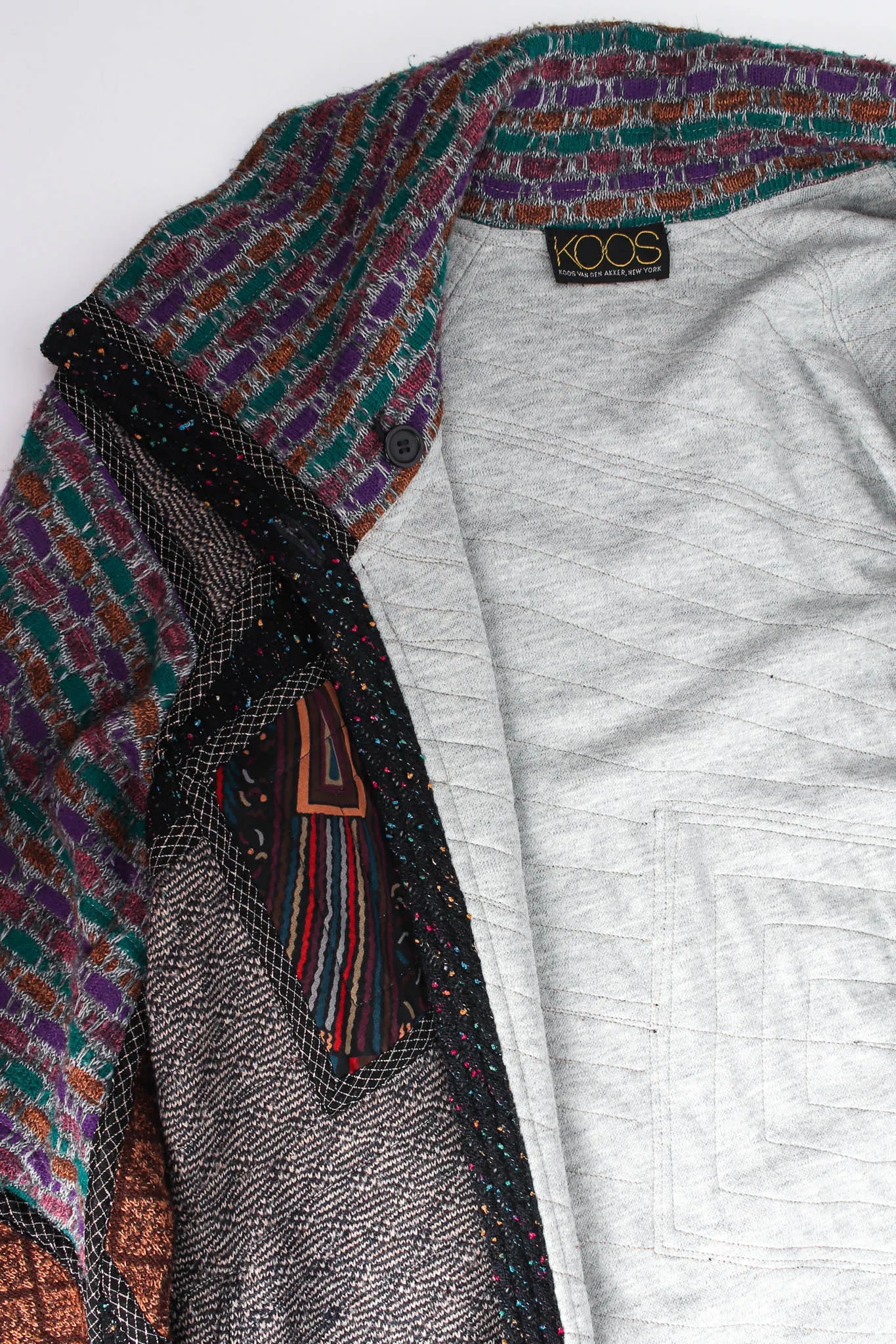 Stripe Patchwork Print Duster
