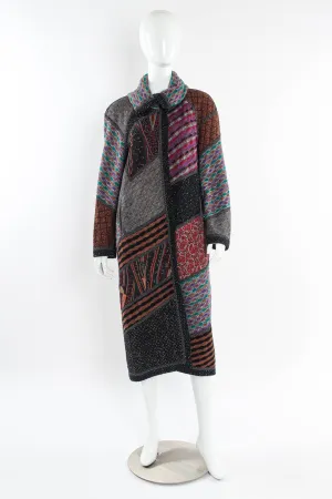 Stripe Patchwork Print Duster