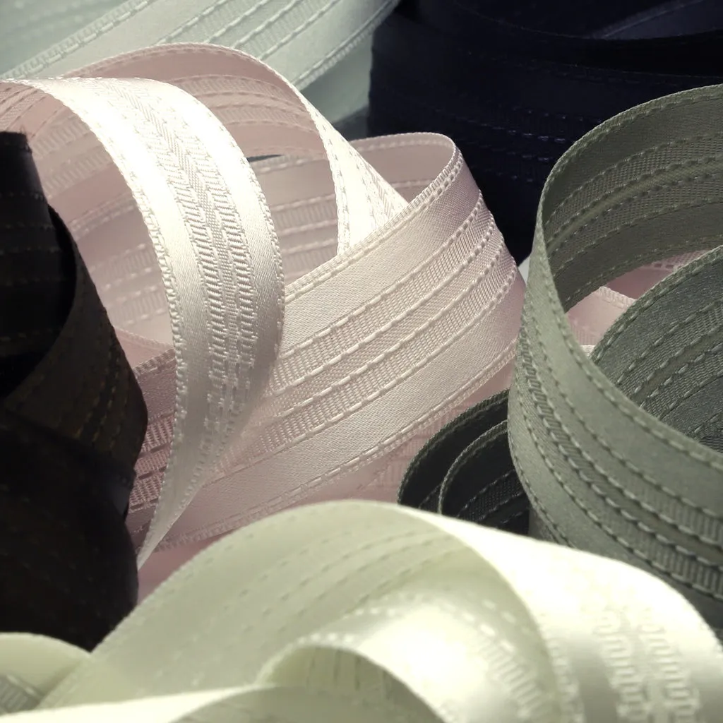 Stripe Satin Ribbon #98 Pale Gray