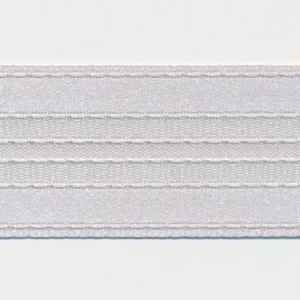 Stripe Satin Ribbon #98 Pale Gray