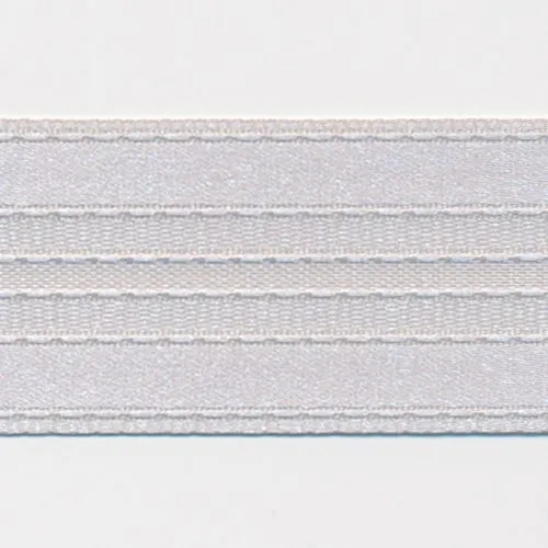 Stripe Satin Ribbon #98 Pale Gray