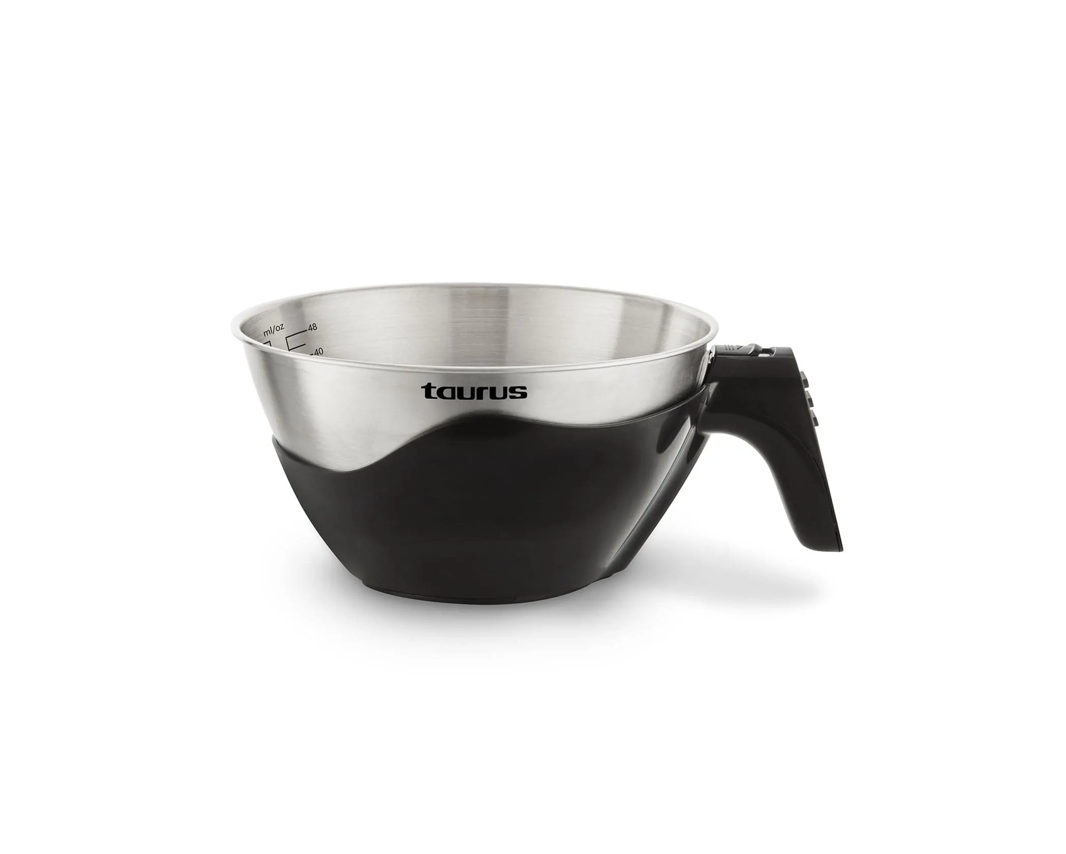 Taurus Kitchen Scale Battery Operated Stainless Steel Black 3kg Effortless Inox
