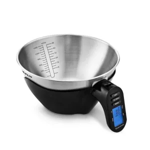 Taurus Kitchen Scale Battery Operated Stainless Steel Black 3kg Effortless Inox
