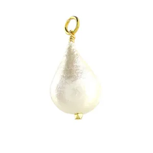 Teardrop Cotton Pearl Charm