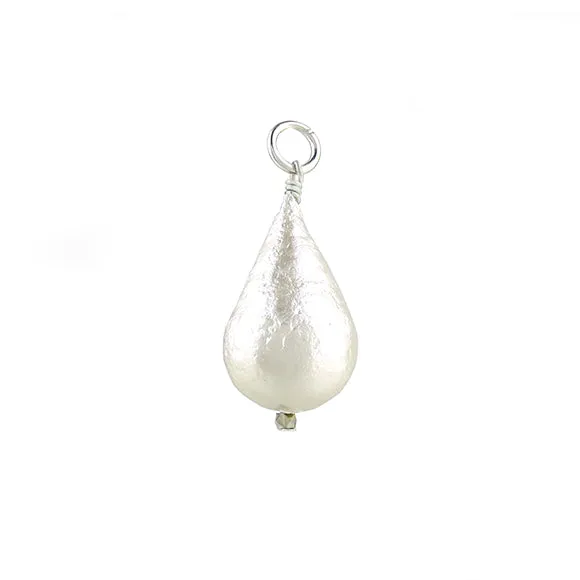Teardrop Cotton Pearl Charm