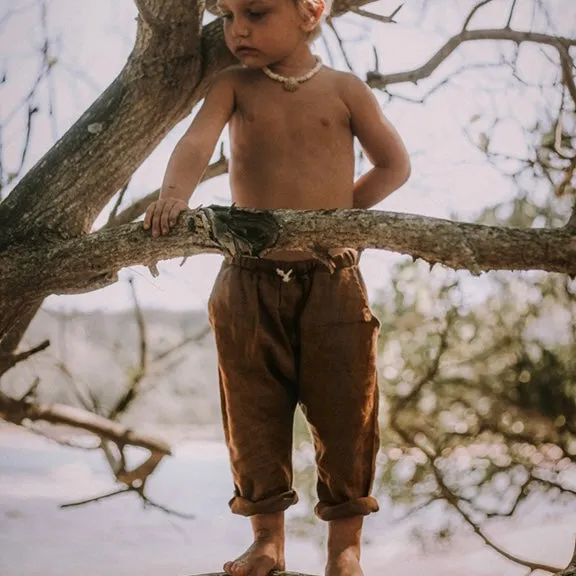 The Linen Trouser - Rust