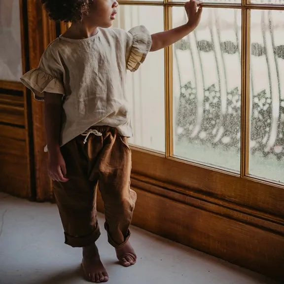 The Linen Trouser - Rust