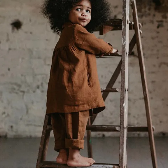 The Linen Trouser - Rust