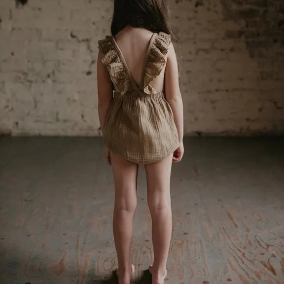 The Ruffle Romper - Sage