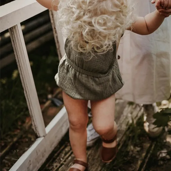 The Ruffle Romper - Sage