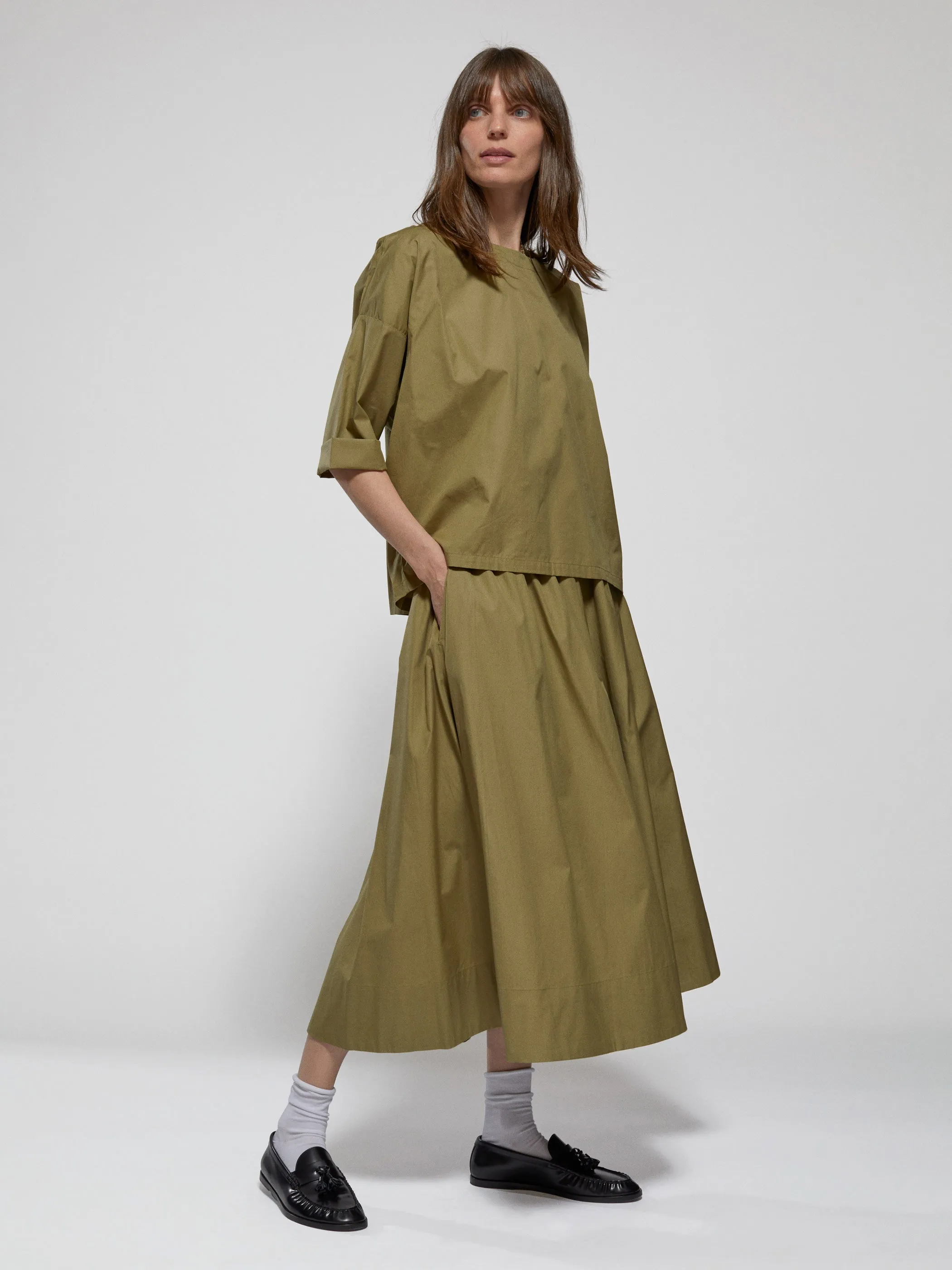 The Saria Top in Cotton Poplin